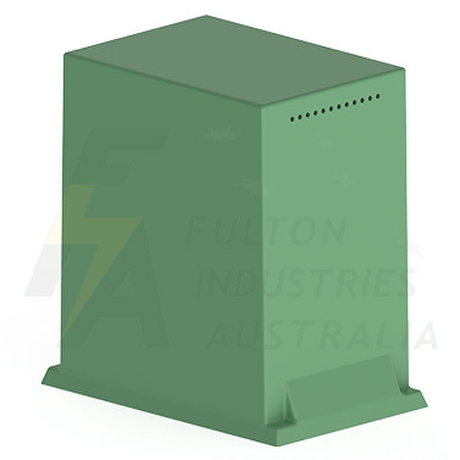 fibreglass green electrical pillar